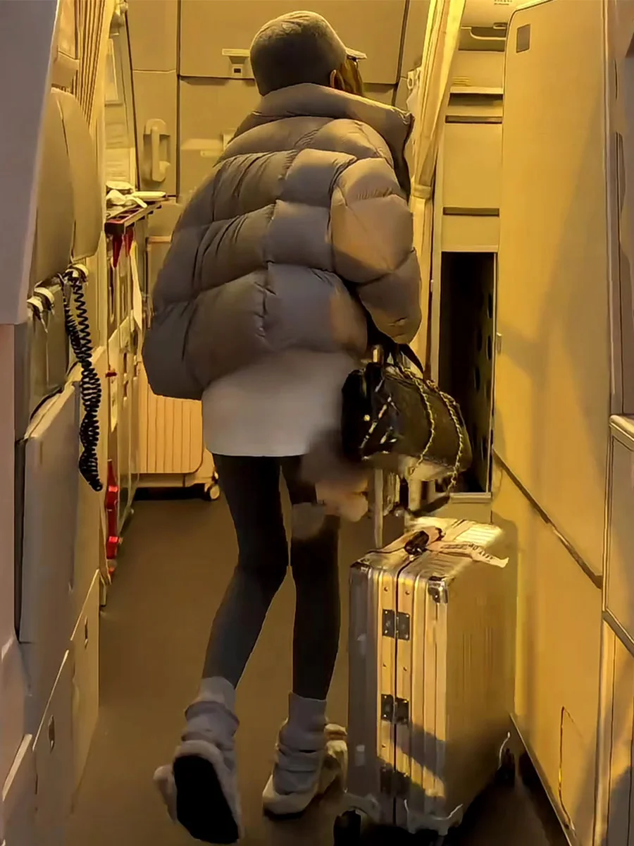 90% blanco Du down Puffer Jaet Stand Collar ort Bread Sle mujer invierno Thi Warm ey Casual Faion abrigo