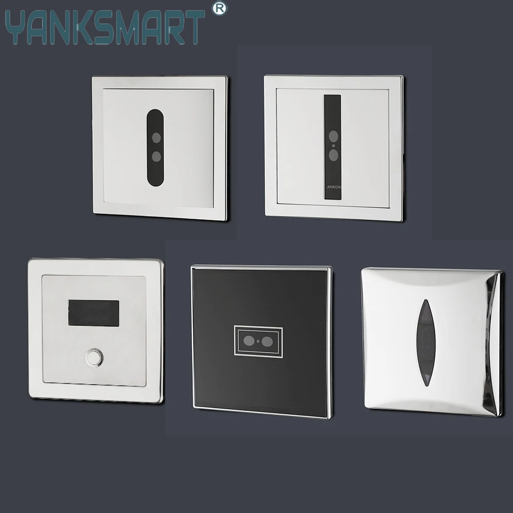 YANKSMART Luxury Bathroom Fixture Accessories Toilet Automatic Sensor Urinal Flush Valve Faucet Wall Mouned Toilet Urinals Parts