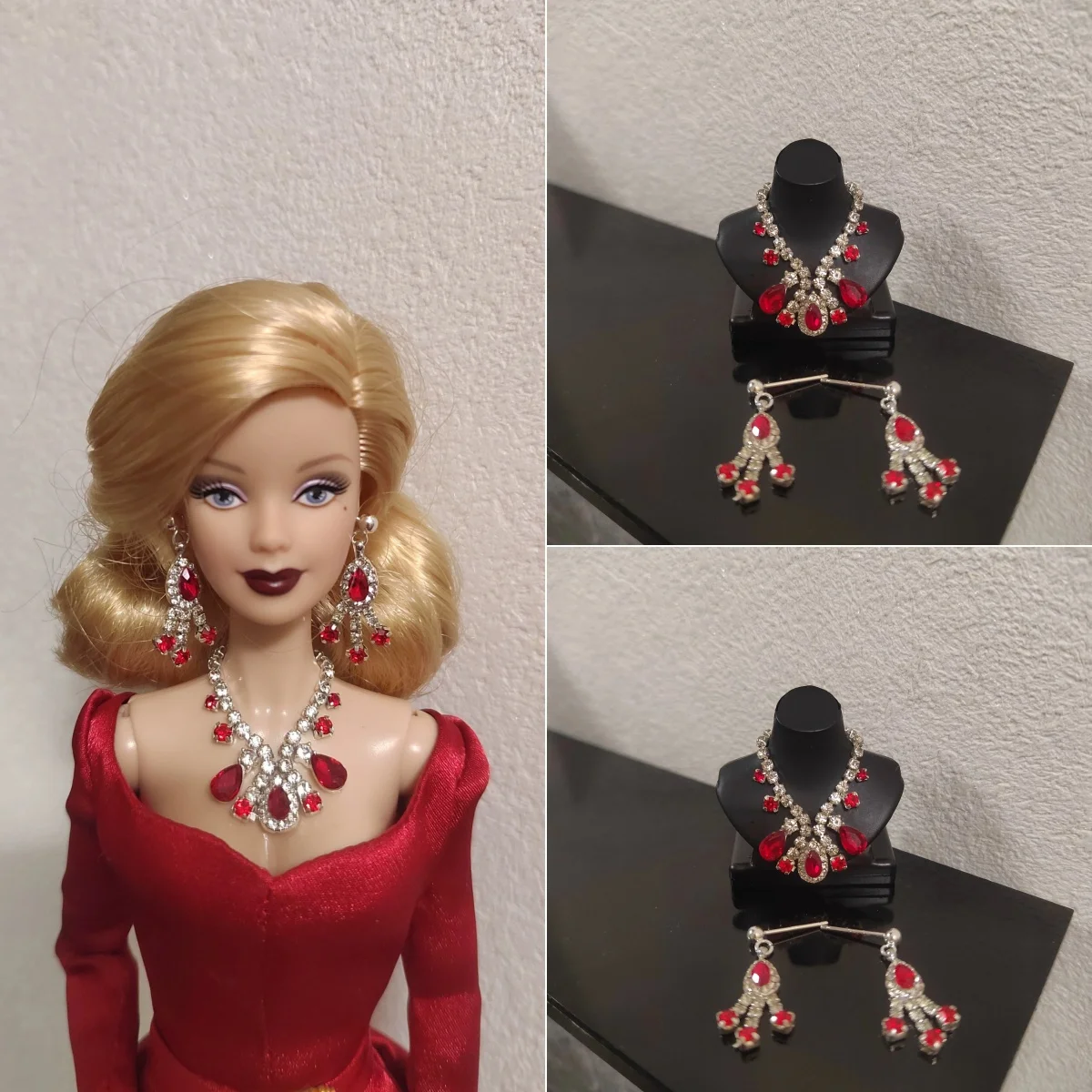 

1/6 Doll Jewellery Parts Retro Glamorous Diamond Necklace Exquisite Sparkling Diamond Necklace For 30cm Supermodel Doll Dress Up