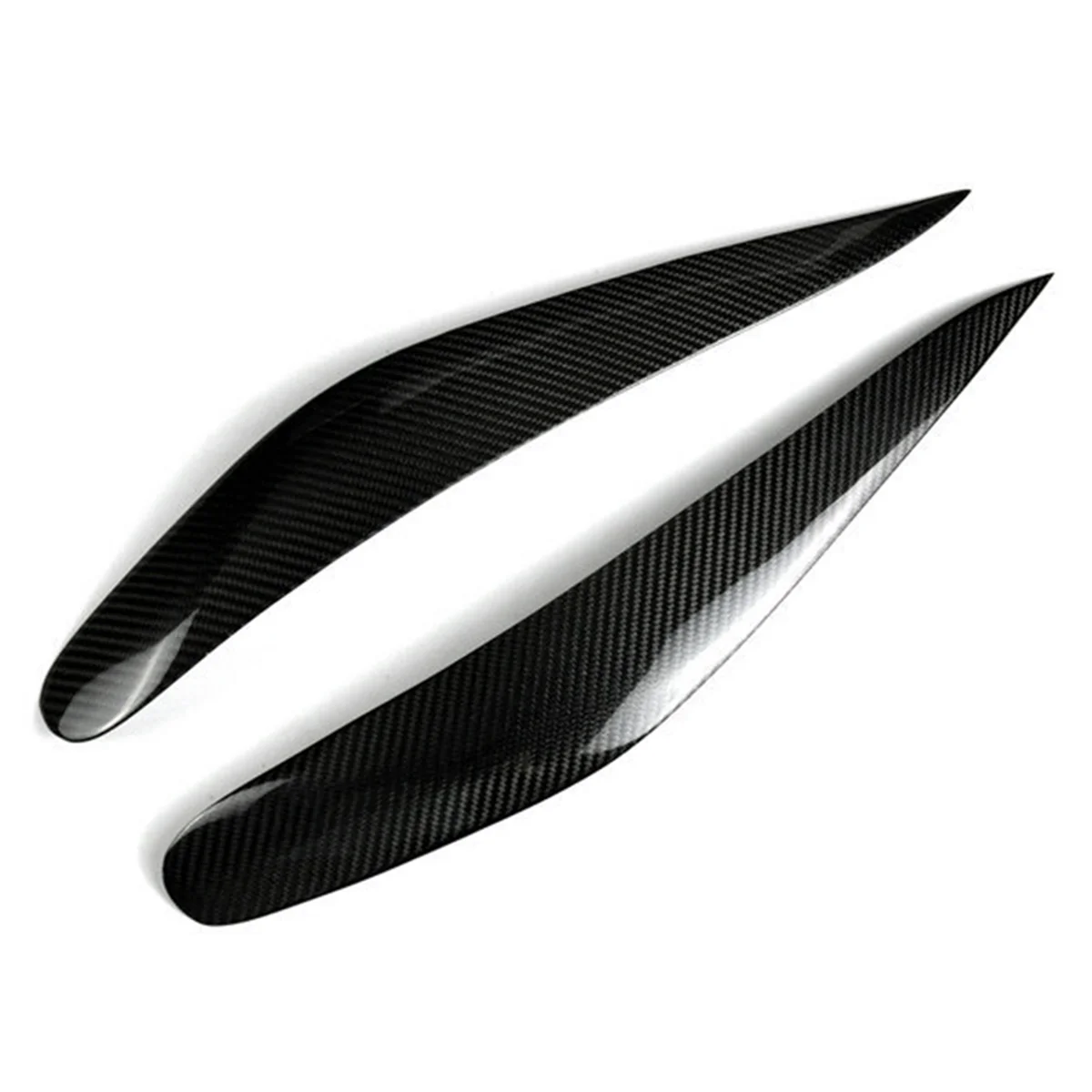 Car Headlight Eyebrows Carbon Fiber Trim Cover for BMW 7 Series F01 F02 2009-2014 Head Light Lamp Eyelid Trim Stickers