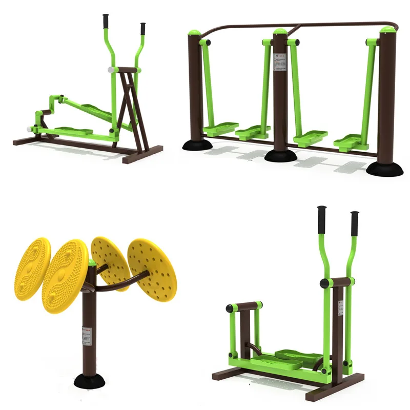 2025 Outdoor Fitness Equipment Set Galvanized Steel Multi-Machine For Adult Park Community Workouts New Arrival