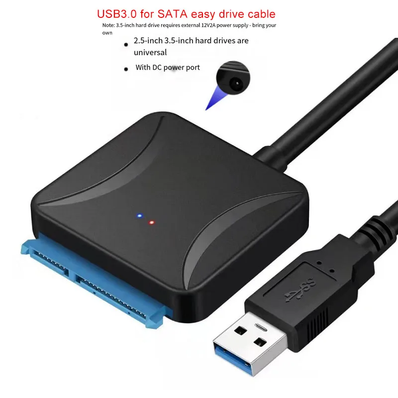 USB3.0 To SATA- Cable Support 2.5/3.5 Inches External HDD SSD Hard Drive Adapter Cable Computer Connector Converter