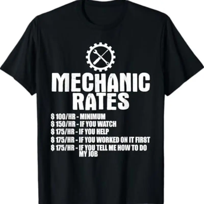 

Футболка с забавными ритмами для механика