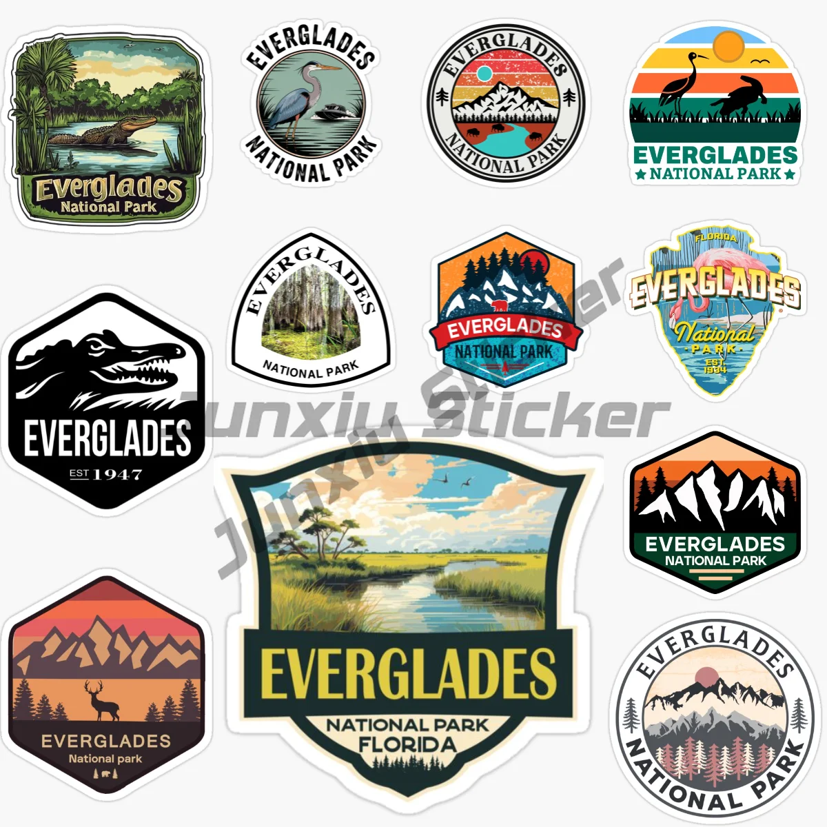 

Everglades National Park, Florida, USA Scenic Car Sticker Vinyl Self-Adhesive Decorative Decal