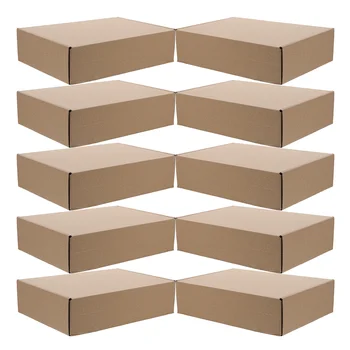 10 ชิ้นกล่องเก็บของเล่นย้ายบรรจุกระดาษแข็งขนาดเล็ก Mailing เครื่องแก้ว