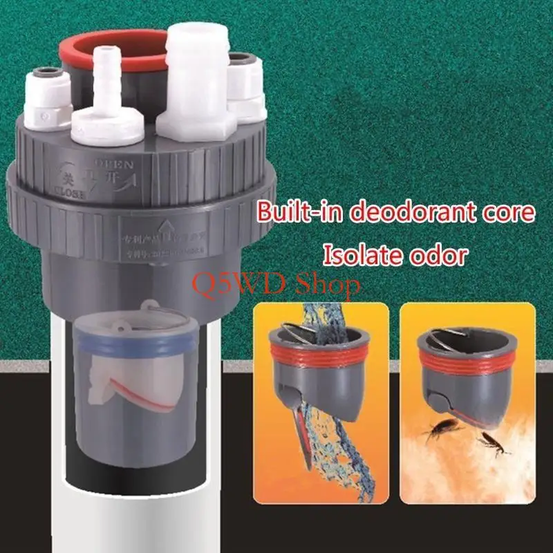 

Q5WD Sewer Filter Deodorizer Water Purifier Kitchen Drainage Backflow Preventer