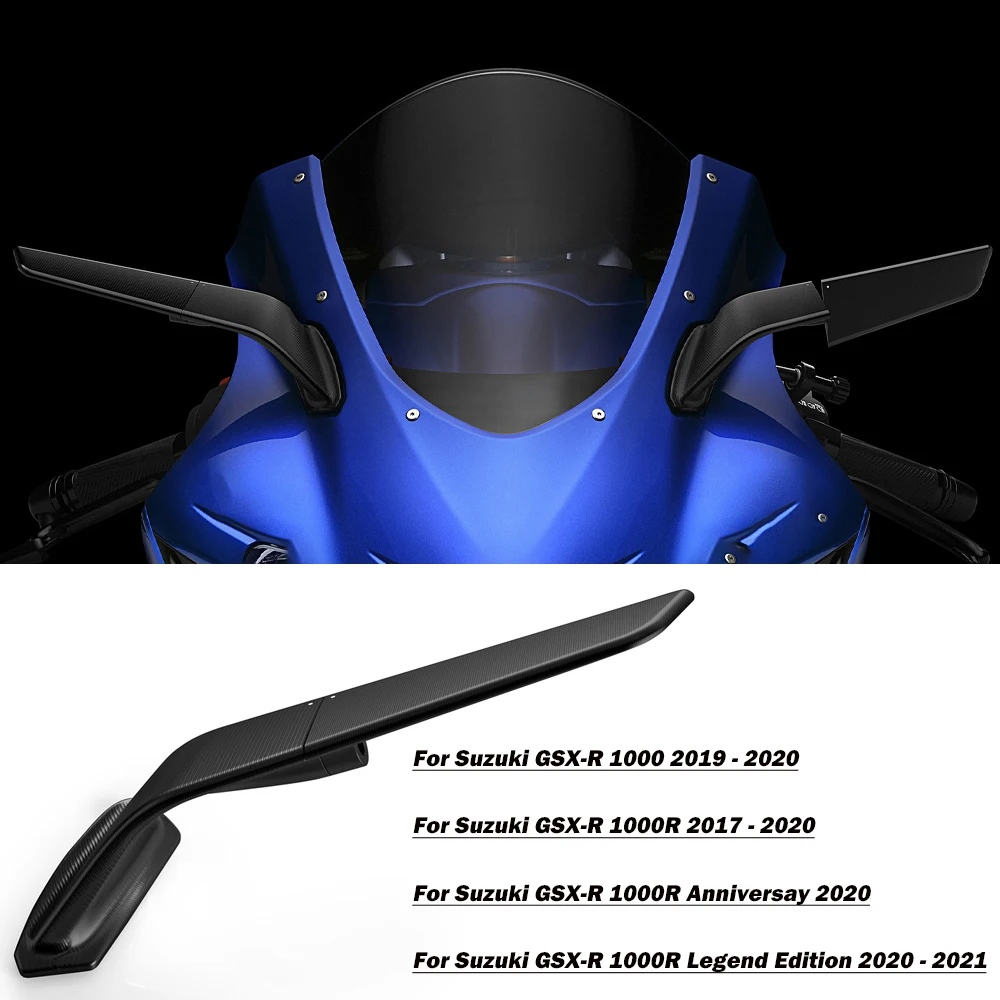 GSX-R 1000 2019-2020 Accessories Motorcycle Stealth Mirrors for Suzuki GSX-R1000 GSX R1000 GSX-R1000R Wing Adjustable Rotating