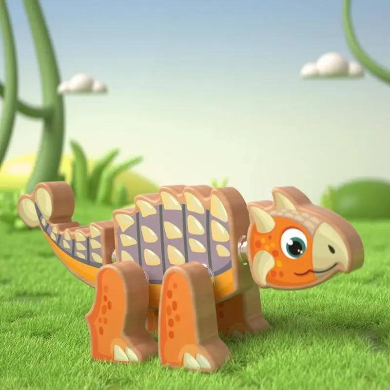 J2HD Bloques magnéticos Juego construcción dinosaurios Modelo dinosaurio interactivo para padres e hijos