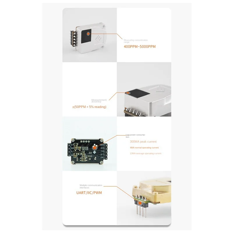 1 Piece CO2 Sensor Module Detects Sensor Air Quality Sensor MTP60-A High Accuracy NDIR Single Channel