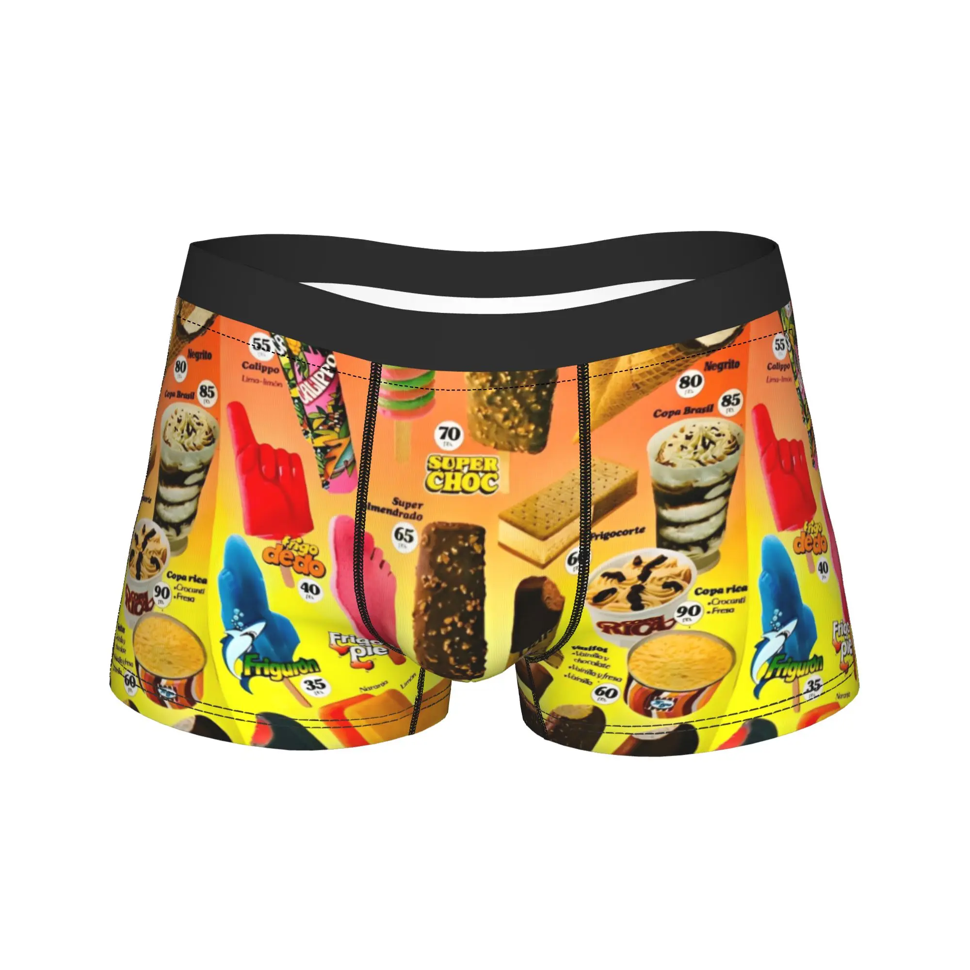 

Забавные трусы-боксеры с принтом мороженого, юмористическое нижнее белье, подарки для мужчин