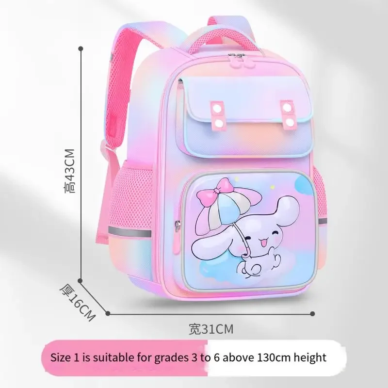 New Cinnamoroll Child Backpack Student Bag Ridge Protection Cartoon Cute Student Child School Bag Anime Figure