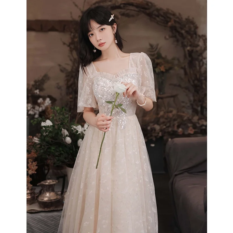 

Ele Princ Sle aduation Dr Women's High Quali Evening Gown Host Ball Dr ort Sve Floor Length