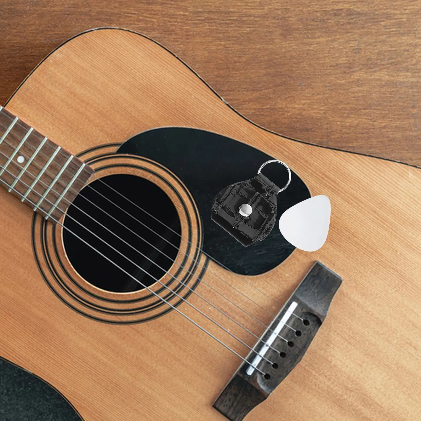 

3 Pcs Guitar Pick Storage Box Keychain Custom Holder Acoustic Picks Dispenser Man
