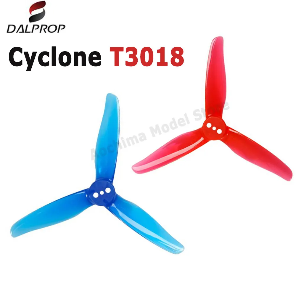 

DALPROP New Cyclone T3018 3-Blade 3 Hole Propeller Compatible 1.8mm Mounting Hole for FPV RC Racing Drone