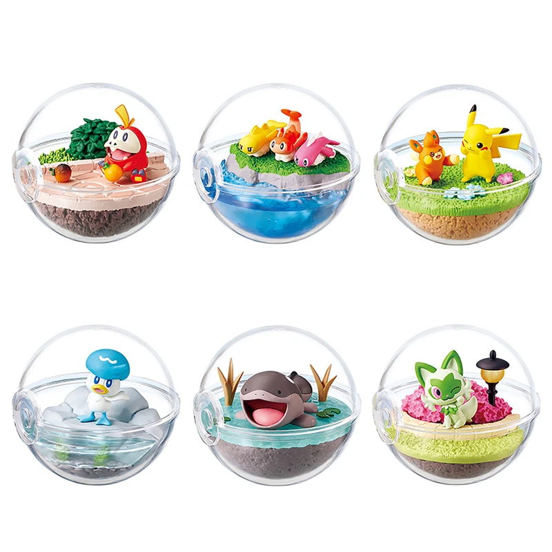 

Re-Ment Pokémon Terrarium Collection EX To the World of Paldea Series Sprigatito Clodsire Quaxly Pikachu Tatsugiri Fuecoco Toys