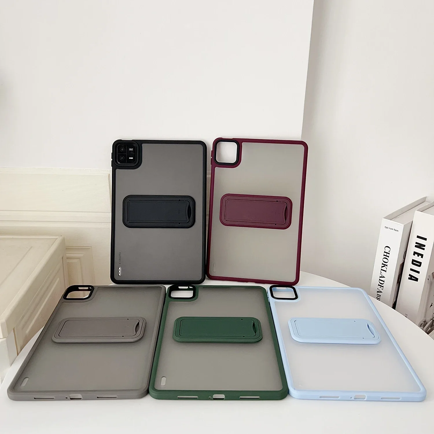 Matte Stand Case For Xiaomi MI Pad 8 7 6 5 Pro 6S Redmi Kpad Pad 2 SE 8.7 11 inch Tablet Case Adjustable Kickstand Hard Cover