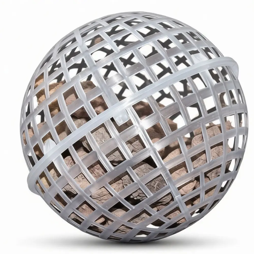 Suspended Polypropylene Filter Ball Media Hollow Sphere For Wastewater Treatment And Industrial Gas Scrubber Tanks