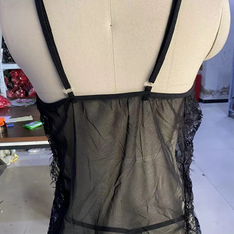 Large Size Sexy Nightdress Sex Suit Lace Perspective Fat Sexy Sex Underwear Sexy Lingerie Sex Tols for Girl Plus Size Lingerie