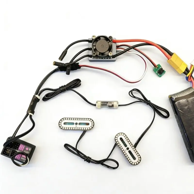 2026 New For RC For Car Light System With Throttle-Activated Functionality Switchable Modes