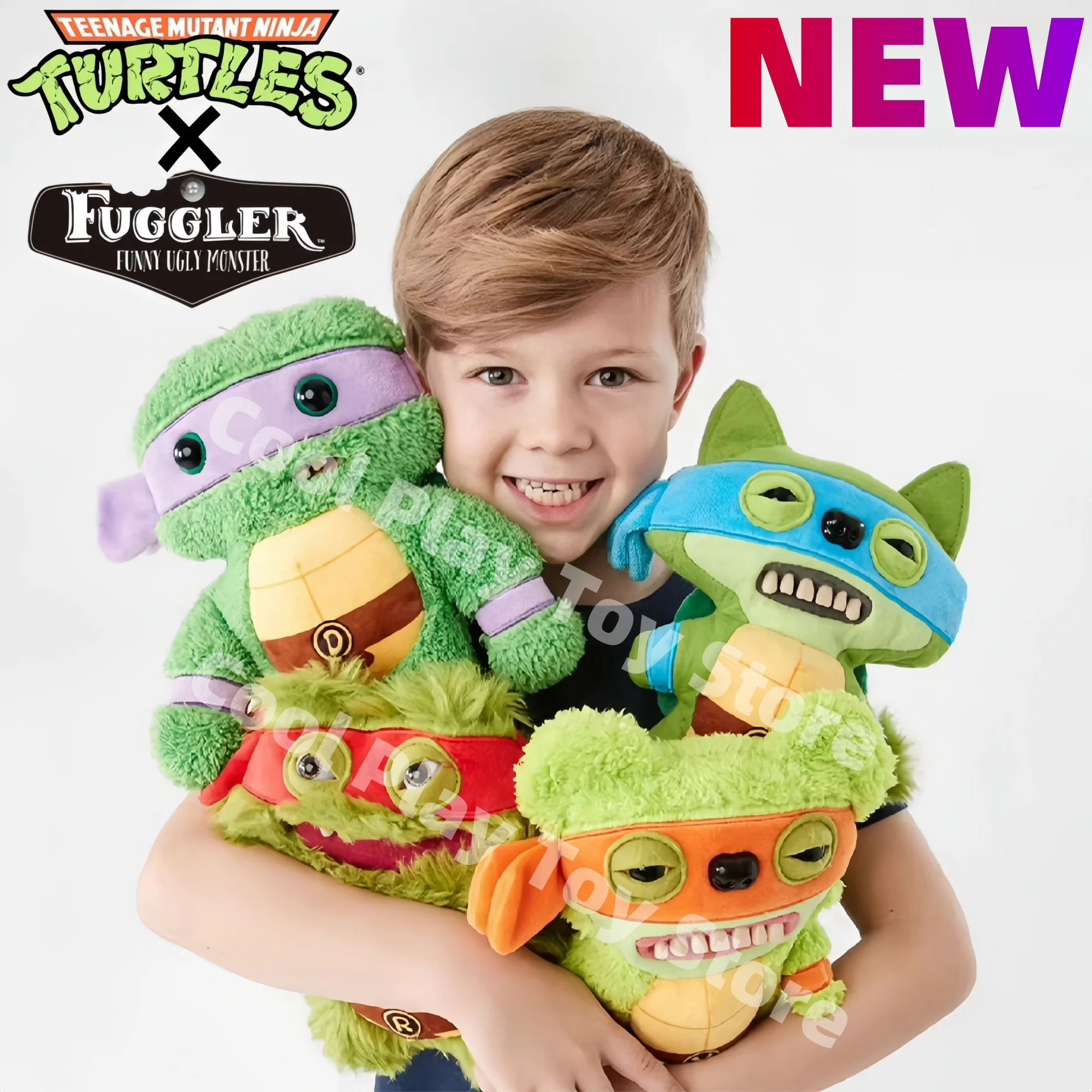 New Original Fuggler Plush Toys Ugly Monster Teenage Mutant Ninja Turtles Cute Tooth Monster Fill Plush Dolls Toys Gifts