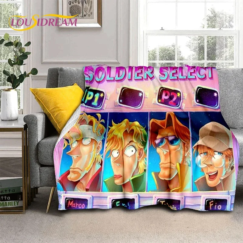 Metal Slug Classic Retro Game Cartoon Soft Flannel Blankets,Throw Blanket Comfortable Blanket for Picnic Beds Home Bedroom Gift