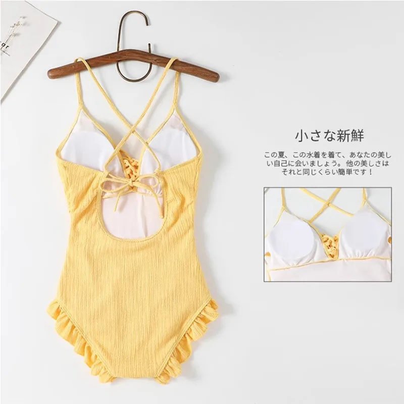 2025 New Sexy Ribbed Bikinis Set Sling High Waist Bikini Swimwear Women Summer Solid Color Bathing Suit Beach 2 Pieces Swims