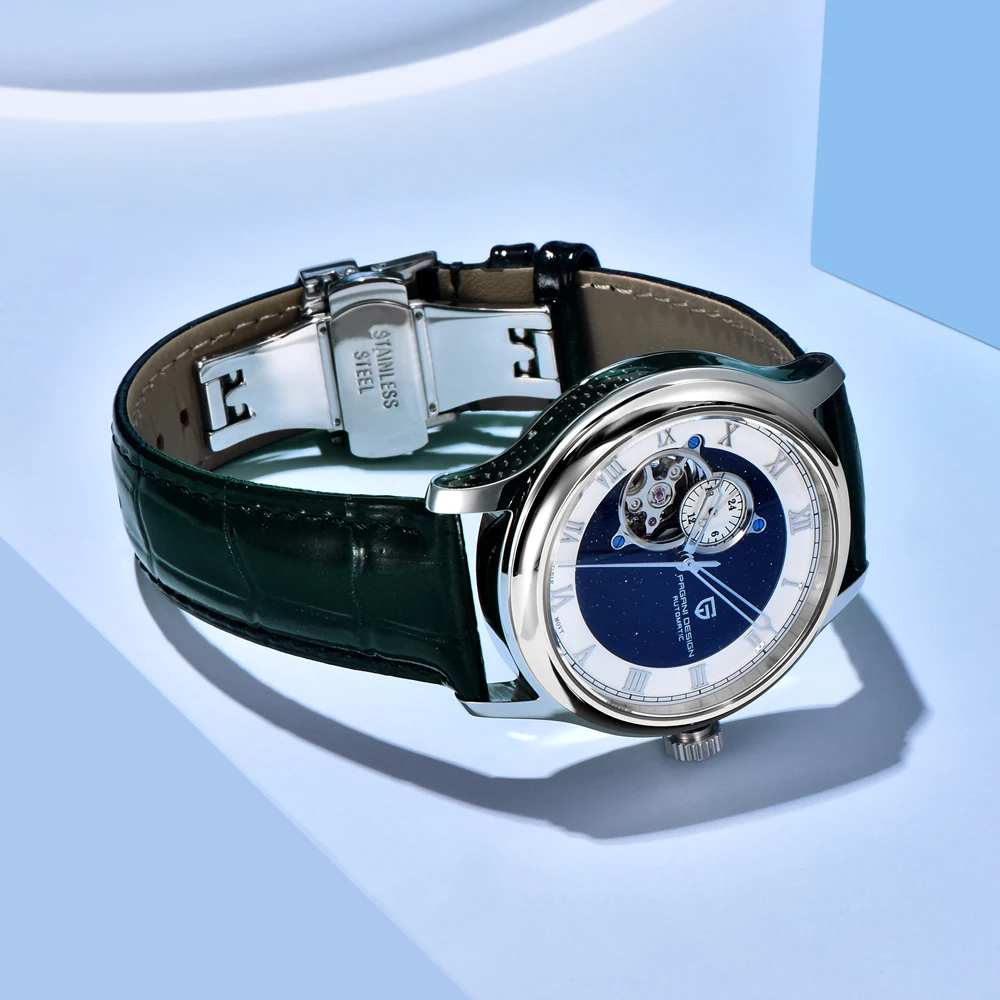 PAGANI DESIGN 2024 New Starry sky Mechanical Watches Tourbillon Automatic Watch For Men NH39A Movt Leather 100M Waterproof Watch