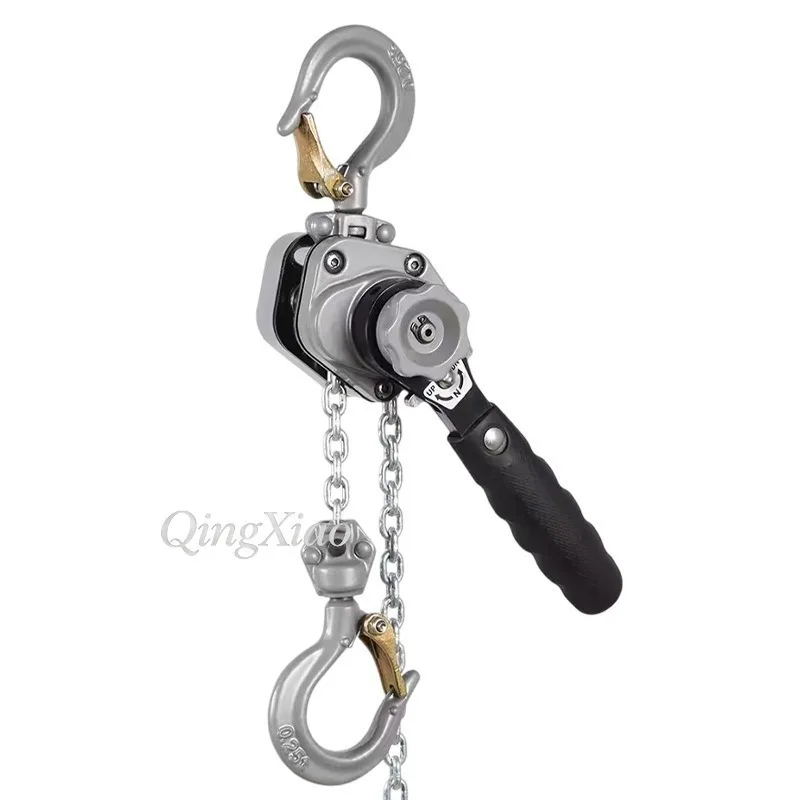 Aluminum Alloy Hand Lever Hoist Portable Lifting Tackle Mini Hand Chain Tensioner Manual Pulling Block For Wire Tightening - view 6