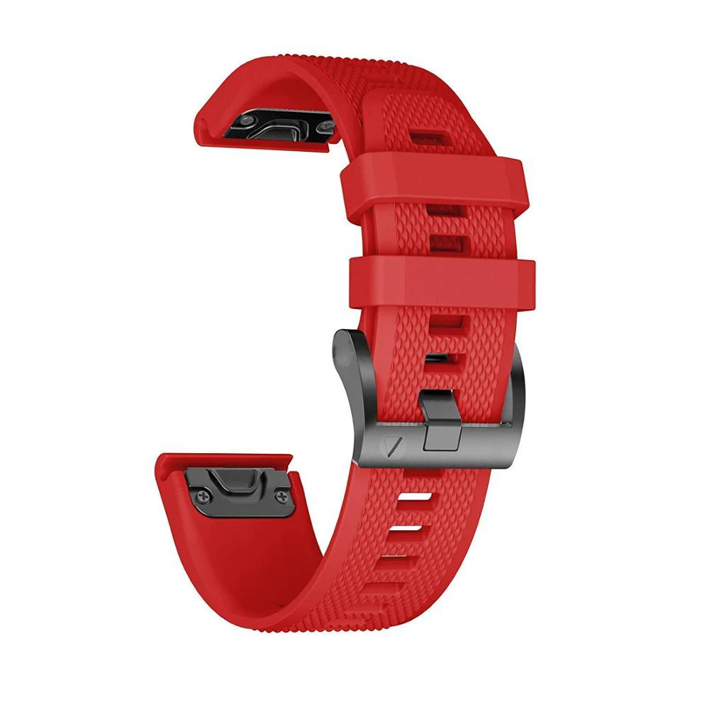 26 22 مللي متر سيليكون حزام الساعات ل Garmin Fenix 7 7X Pro 5 5X Plus 6 6X Pro Epix 3HR غريزة 2 الإفراج السريع ساعة المعصم الفرقة حزام