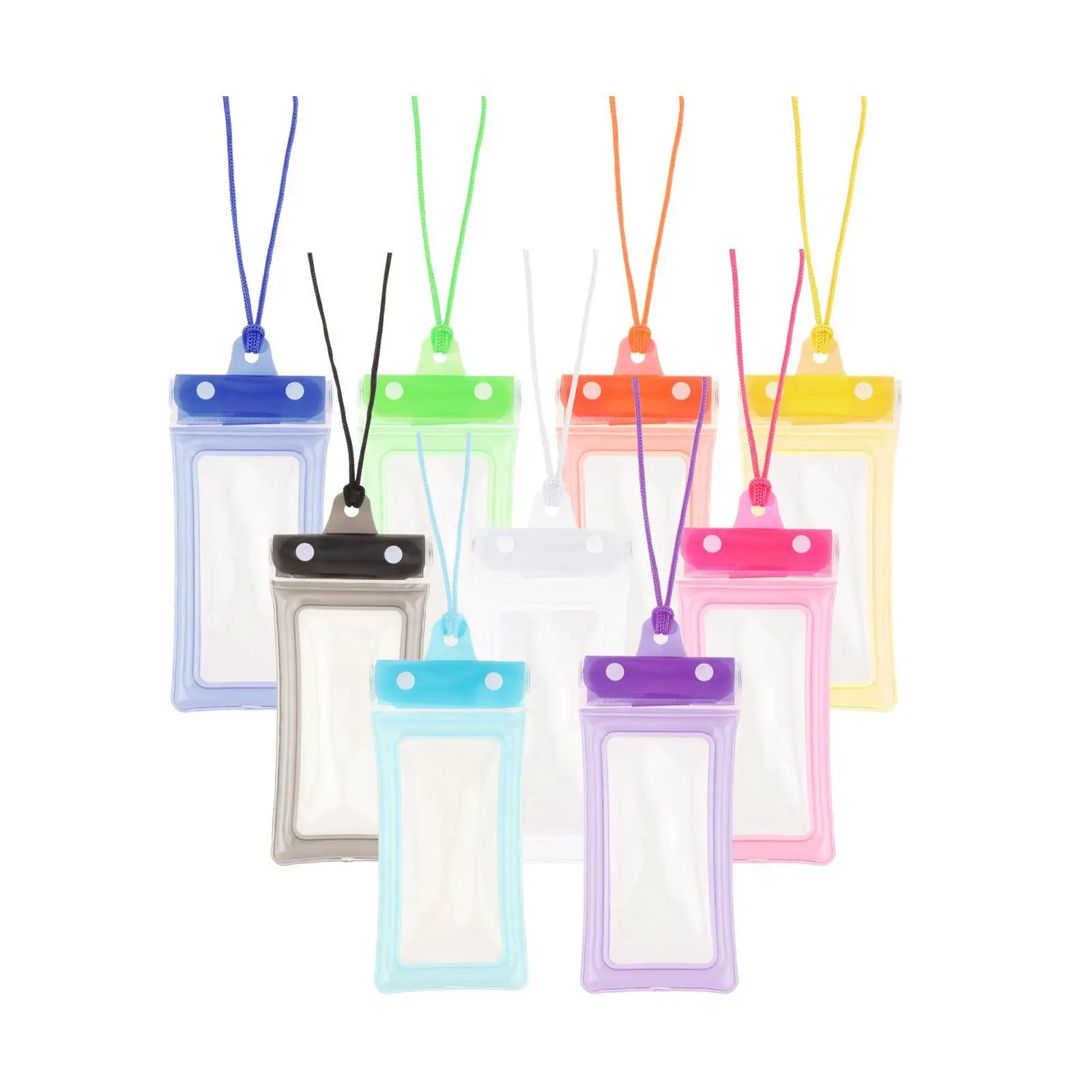 Waterproof Phone Pouch Multifunctional Underwater Cellphone Holder Dry Bag with Lanyard for Swimming Beach Pool Rafting Boating