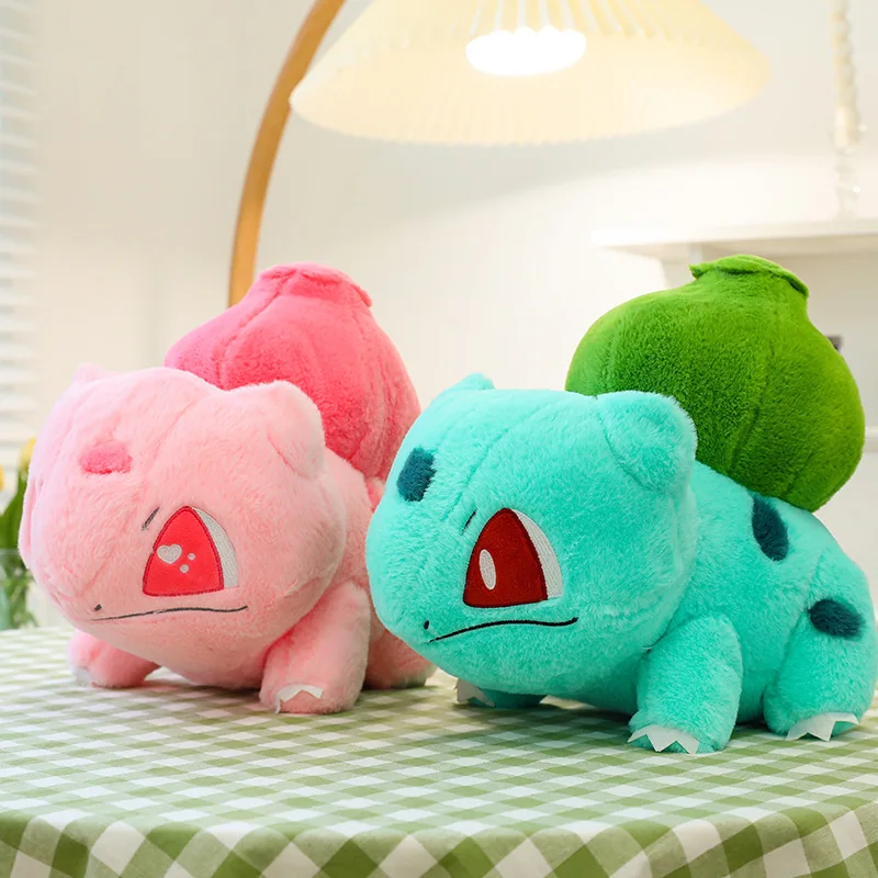 30-60cm Kawaii Pink Bulbasaur Plush Doll Cute Blue Pokemon Soft Toy Lovely Stuffed Anime Animal Decoration Sofa Pillow Kid Gifts