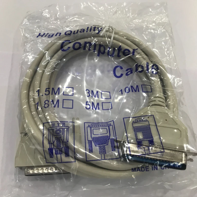 Toda a fita de cobre blindada linha de impressão fina db25 para cn36 paralela serial IEEE-1284 cabo de dados da impressora