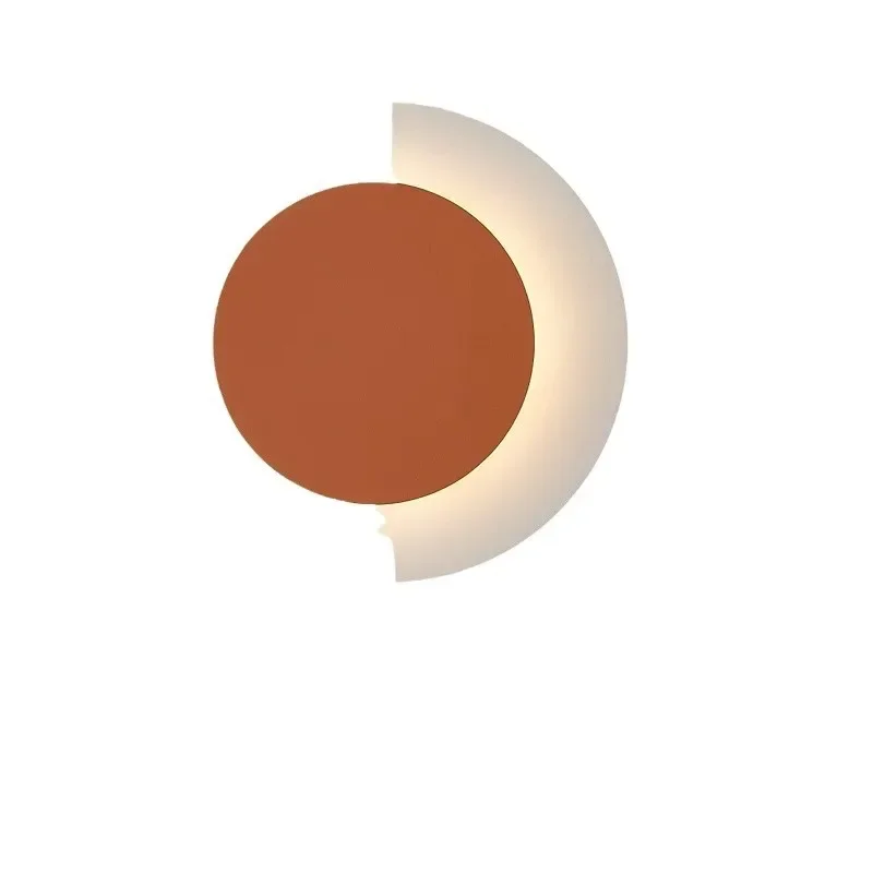 Designer Moon Eclipse Wall Light Nordic Modern Creative Corridor Living Room Simple Romantic Light Luxury Bedroom Bedlight
