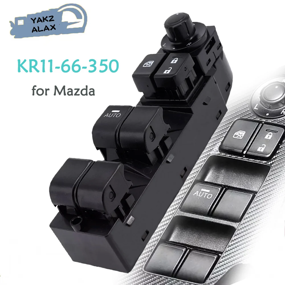 Electric Master Power Window Control Switch Button for 2013 2014 2015 2016 Mazda CX-5 KR11-66-350 KR1166350 Car Accessories