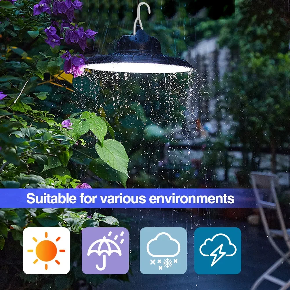 LED 원격 태양광 펜던트 램프 벽 램프, 방수 야외 정원 걸이식 샹들리에, 차고 가제보 베란다 상점 닭장