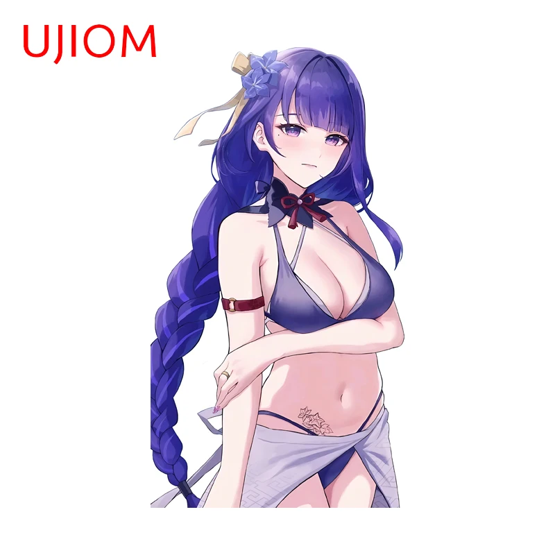 UJIOM Bikini Genshin Impact Raiden Shogun Wall Sticker Trendy Simulated Exquisite Decal Charming Kitchen Cupboard Decoration