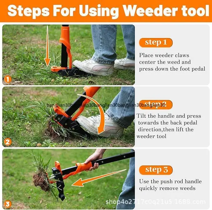 outil-de-desherbage-de-jardin-manuel-machine-a-desherber-debout-extracteur-de-racines-durable-et-peu-exigeant-en-main-d'œuvre