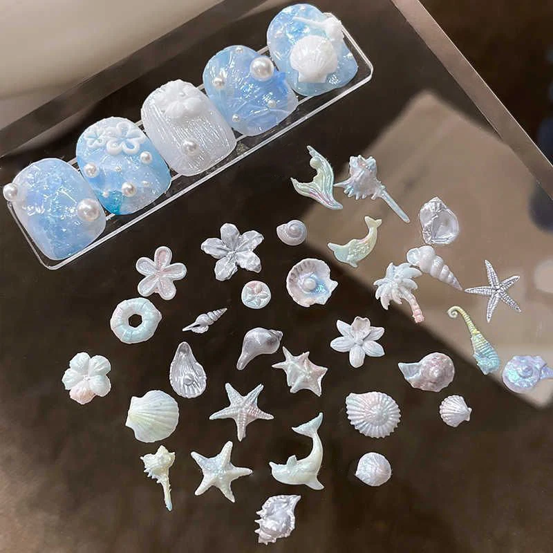 3D Mold Silicone Nail Art Decorations DIY Flower Design Templates Mold For Nails Jewelry Crafts Transparent Nails Mold Tool