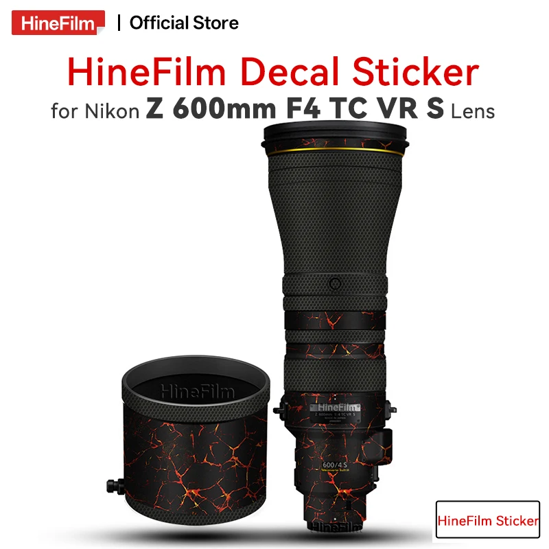 

Защитная пленка Hinefilm для объектива Nikkor Z 600mm f/4 TC VR S, наклейка-скин для объектива Nikon Z 600mm f/4, обертка-стикер 600F4