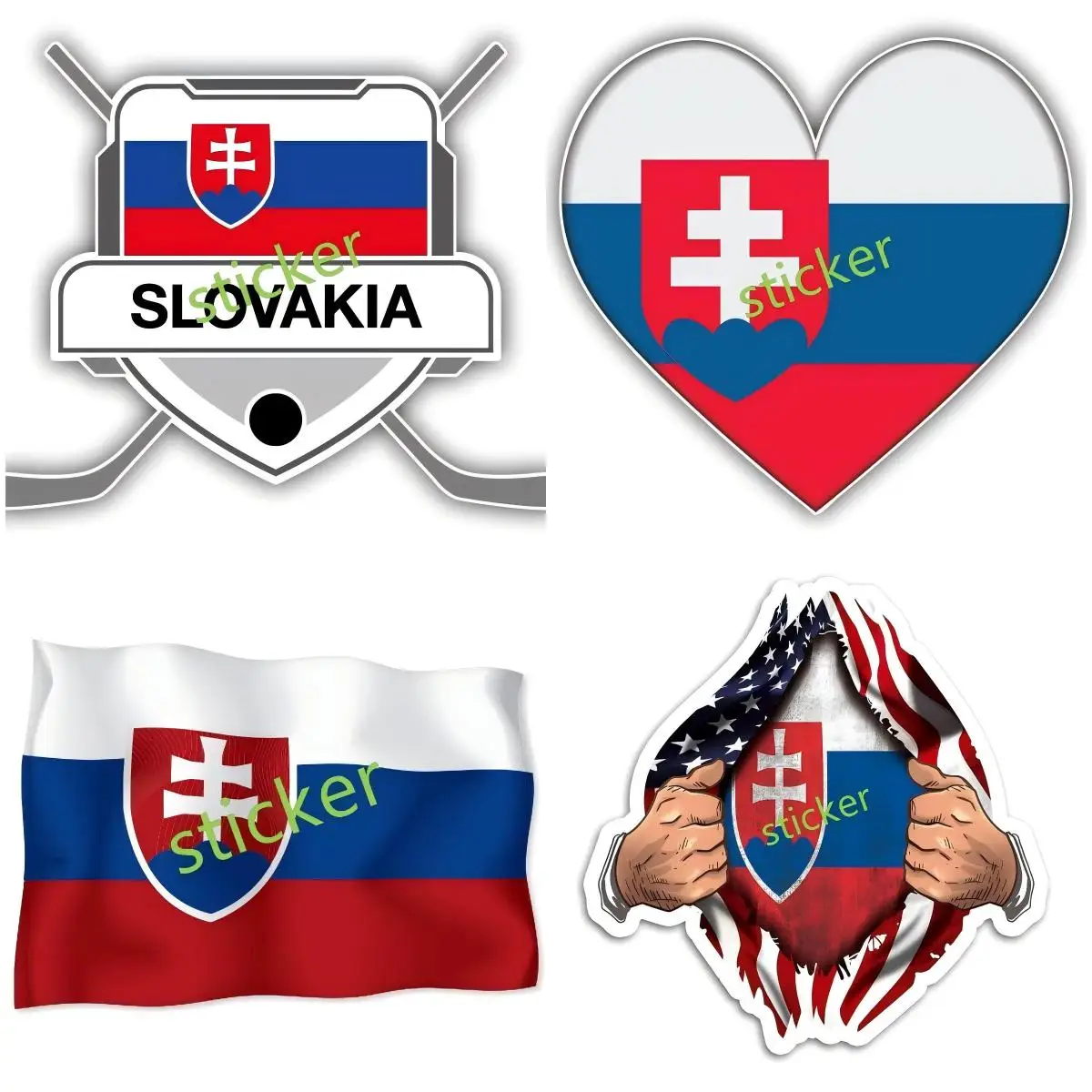

Slovak Republic decal Personalized JDM Car Stickers Motorcycle Bumper Window scratches Sunscreen Decal Accessories