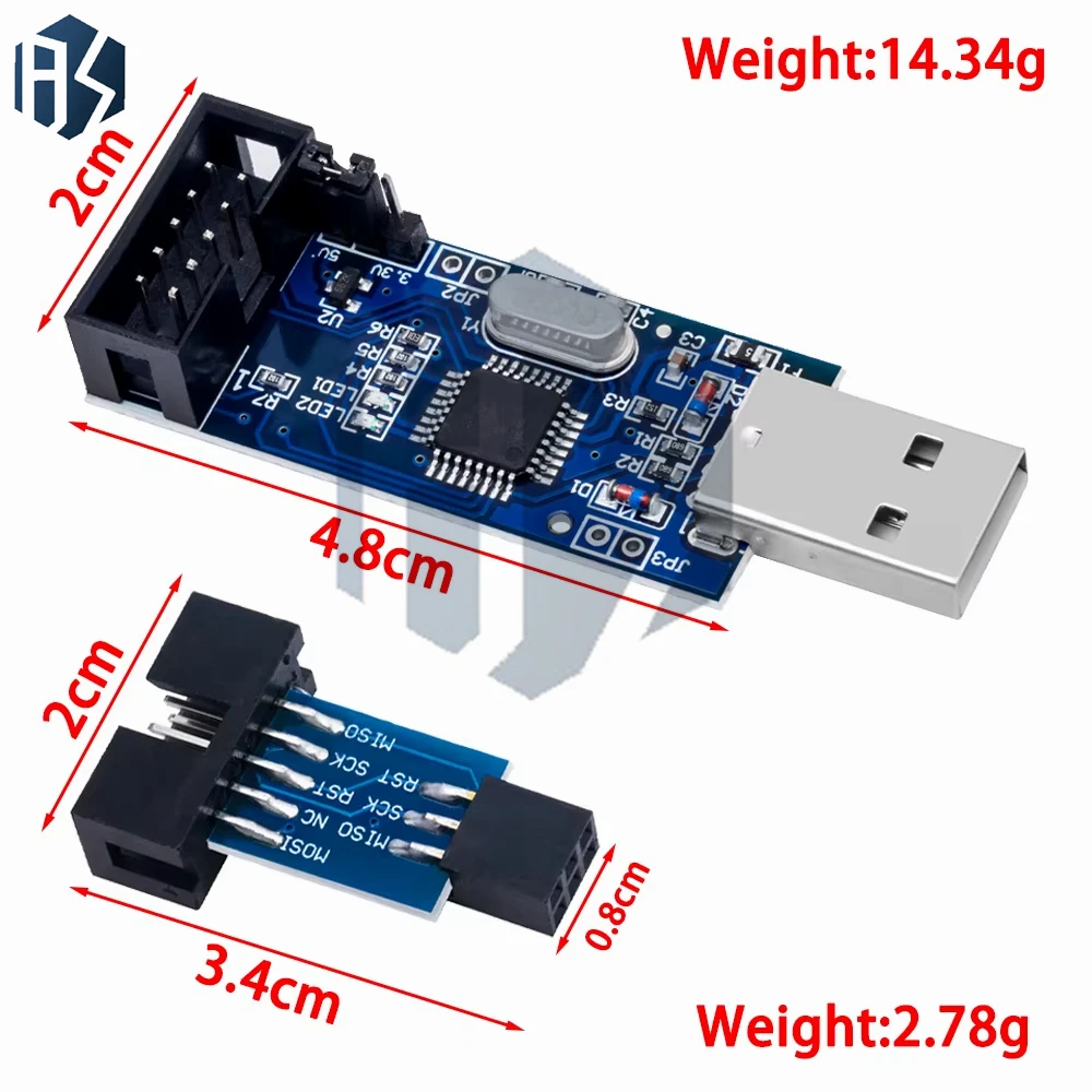 1 قطعة/5 قطعة USBASP USBISP AVR مبرمج USB ISP USB ASP ATMEGA8 ATMEGA128 دعم Win7 64 skt500