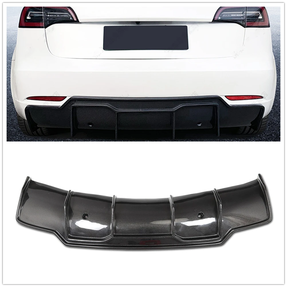 

For Tesla Model 3 Sedan 2017 2018 2019 2020 2021 2022 2023 Rear Bumper Diffuser Lip Boot Lower Spoiler Cover