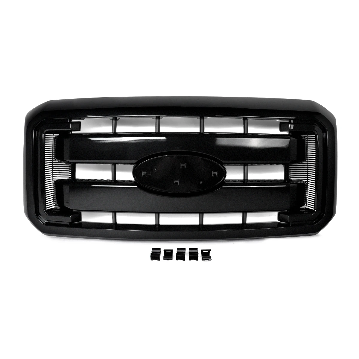 Front Grill Assembly Fit For 2011-2016 F250 F350 F450 F550 Super Duty F250 Grill Tuxedo Black UH Front Radiator Grille Magickit