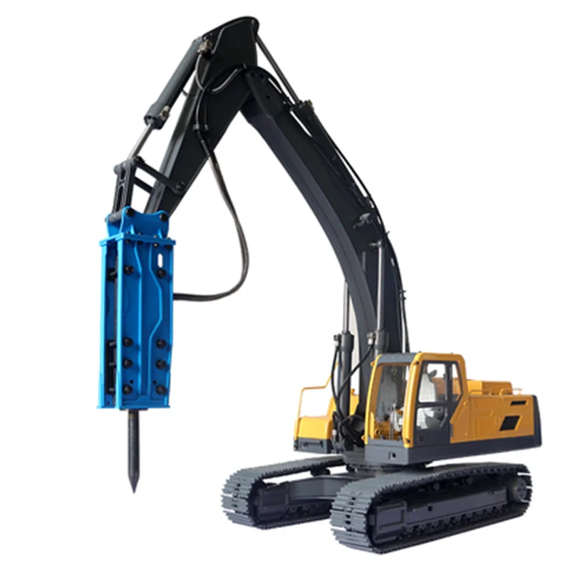 JDM-106O P Remote-contRolled Hydraulic Excavator Model Crushing Hammer For Lesu Tamiya KABOLITE Engineering Vehicle