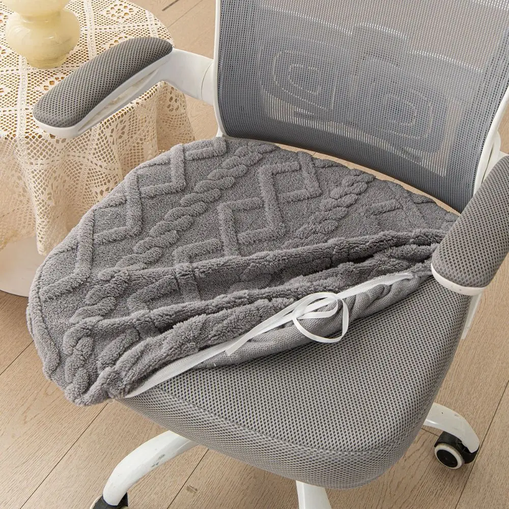 Universal Office Chair Seat Covers Jacquard Thickened Computer Chair Cove Removable Stretch Dining Chair Cover for All Seasons