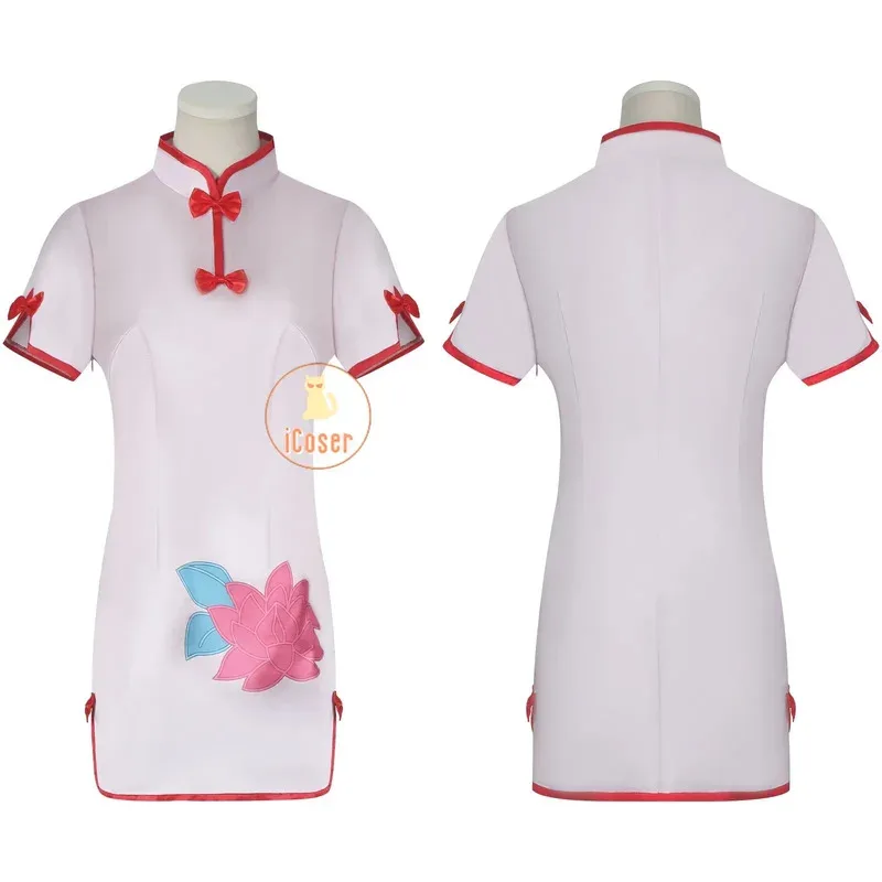 Anime 1/2 champú Cosplay disfraz peluca vestido uniforme de sirvienta Cheongsam sombreros Ranma Saotome fiesta de Halloween mujeres niñas Propx; 8'm6