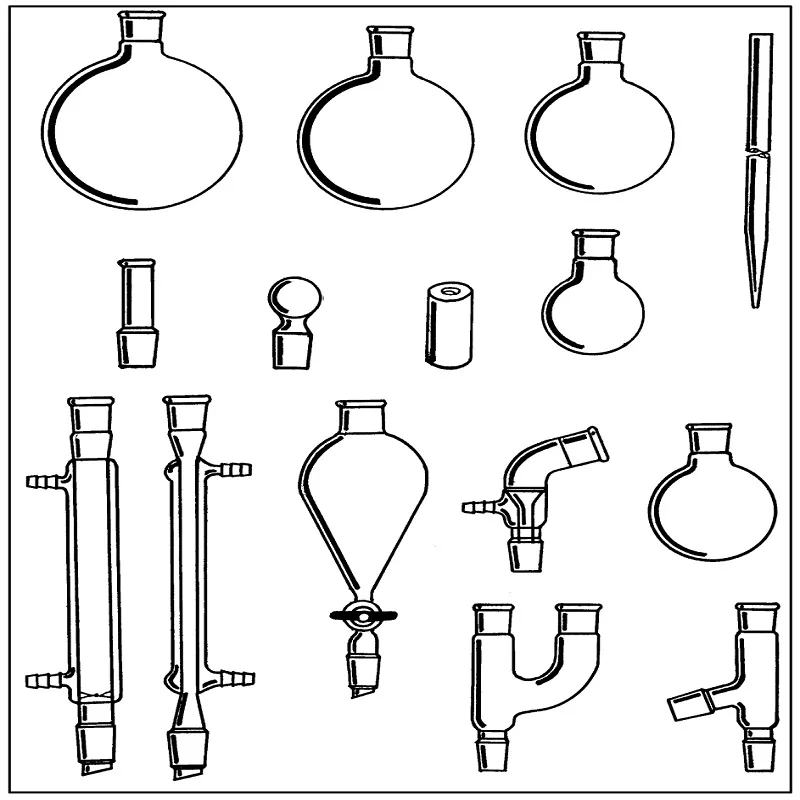 Imagem -03 - Synthware um Conjunto Completo de Sintetizador Orgânico Instrumento de Vidro Kit Chemistria Orgânica Vidro Borosilicato K16