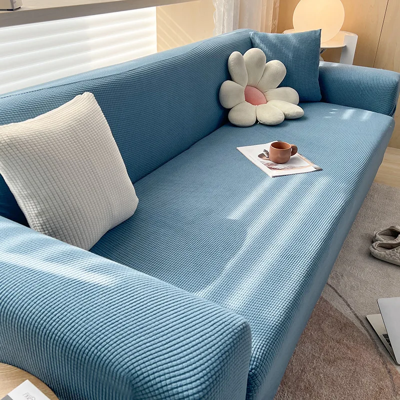 Thickened Sofa Cover Full Wrap Home Use Sofa Pad Living Room Universal Elastic Cloth Sofa Cover Easy Care Machine Washable