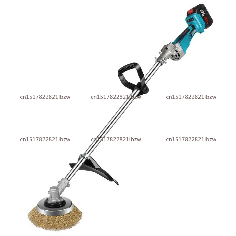 Electric rust remover steel wire brush iron plate color steel tile I-beam refurbishment rust remover cement floor grinder