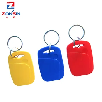 50pcs IC+ID UID rewritable composite key tags Keyfob dual chip frequency RFID 125KHZ 13.56+MHZ changeable writable